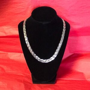 Herringbone Braided Chain necklace.​